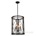 15 Inch Steel Wood Light Chandelier